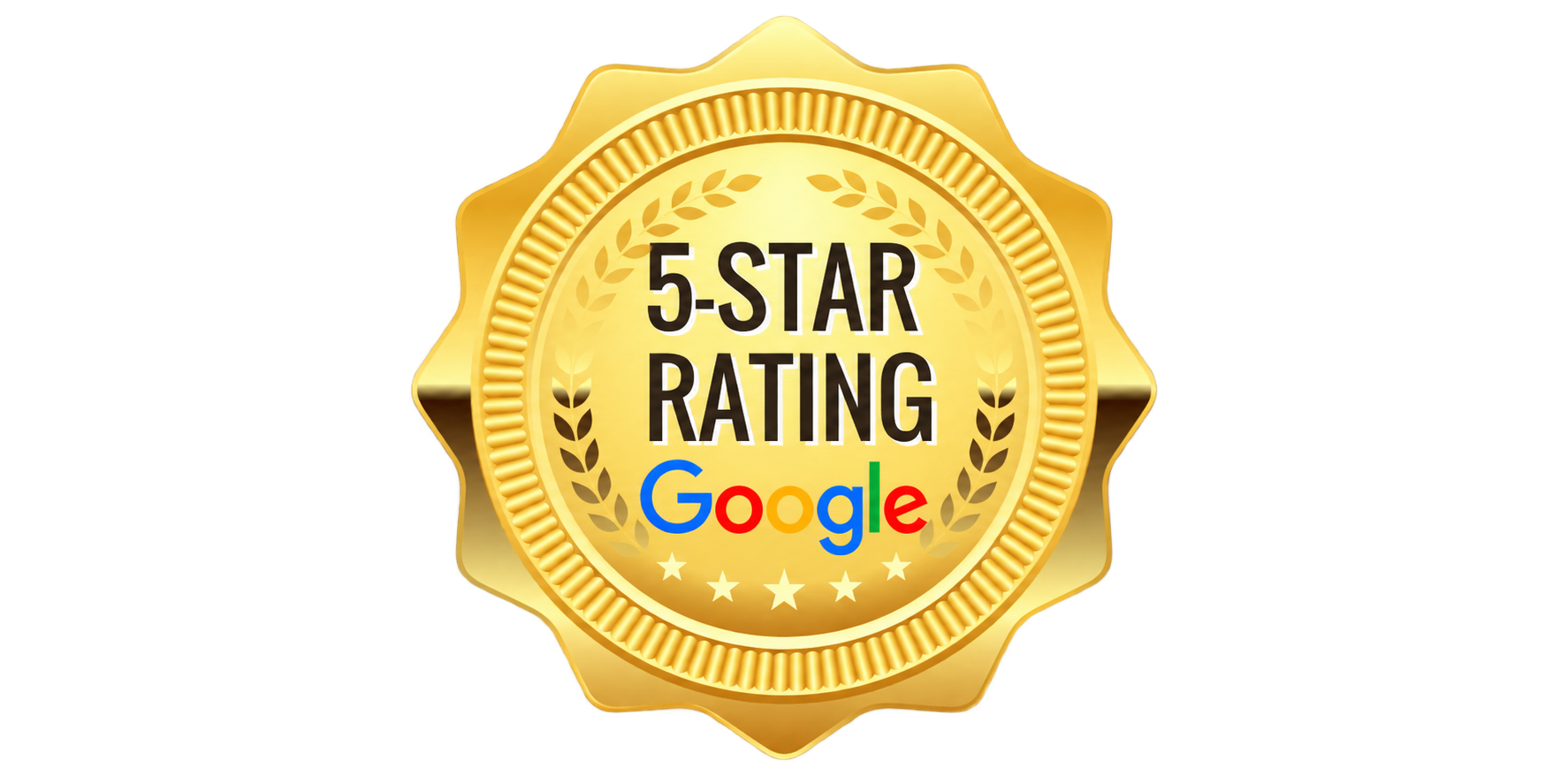 5 star Google rating badge